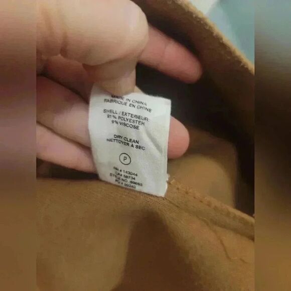 Avec Les Filles Oversized Boyfriend Shacket Camel Brown Size Extra Small XS - Picture 5 of 9